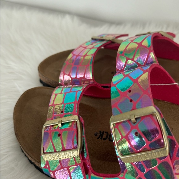 New Birkenstock Arizona Gator Raspberry - Picture 4 of 7